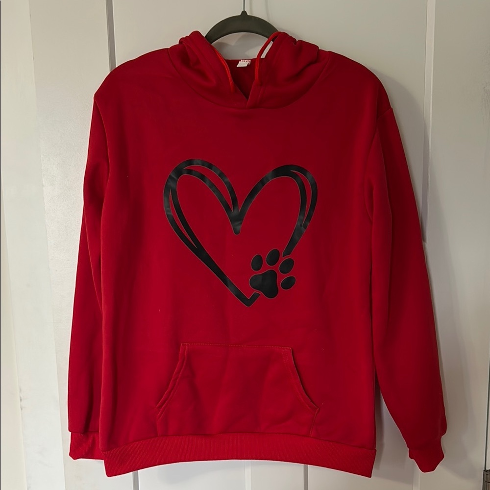 Vibrant Red Hoodie